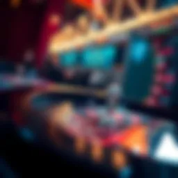 Roulette wheel in action