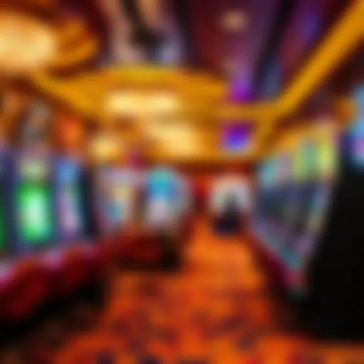 Gaming floor showcasing various slot machines
