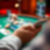 A user engaging with a mobile betting app on a smartphone.