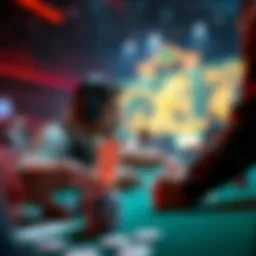 Dynamic gaming environment showcasing competitive play