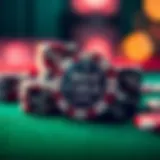 An artistic representation of Monte Carlo chips showcasing their designs and significance in gaming.