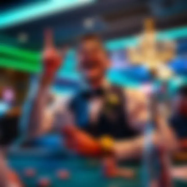 A winner celebrating at Mystic Lake Casino, capturing the essence of success.