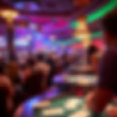 Dynamic Entertainment Scene at Foxwoods Lively atmosphere within Foxwoods Resort Casino's entertainment area