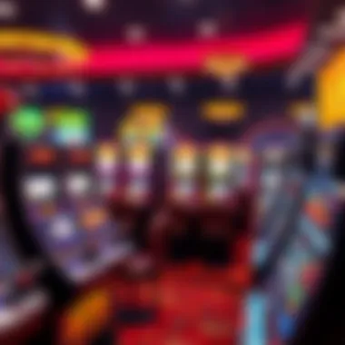 A variety of slot machines available
