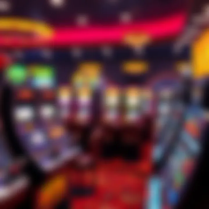 A variety of slot machines available