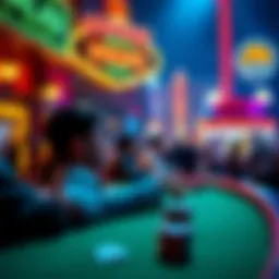 Vibrant nightlife scene in Las Vegas