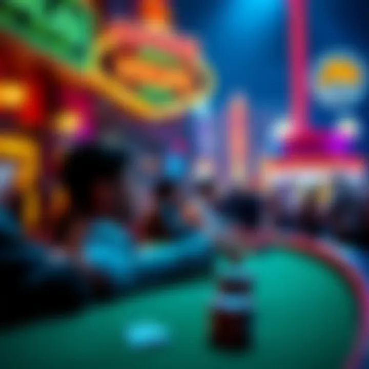 Vibrant Nightlife in Las Vegas Vibrant nightlife scene in Las Vegas