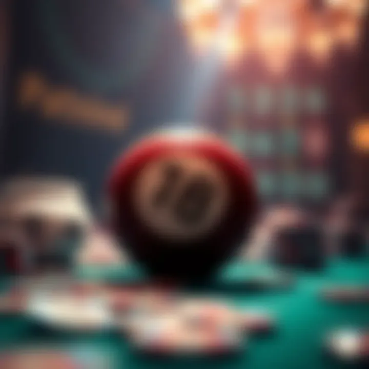 Conceptual representation of odds in lottery games