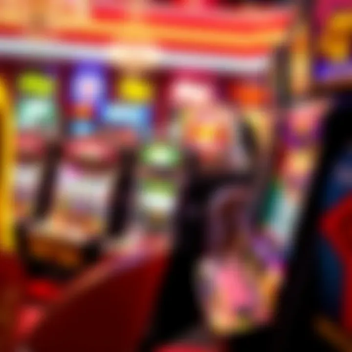 Colorful Slot Machine Selection Colorful and enticing slot machine selection