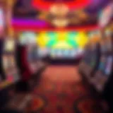 Coushatta Casino vibrant slot machine area