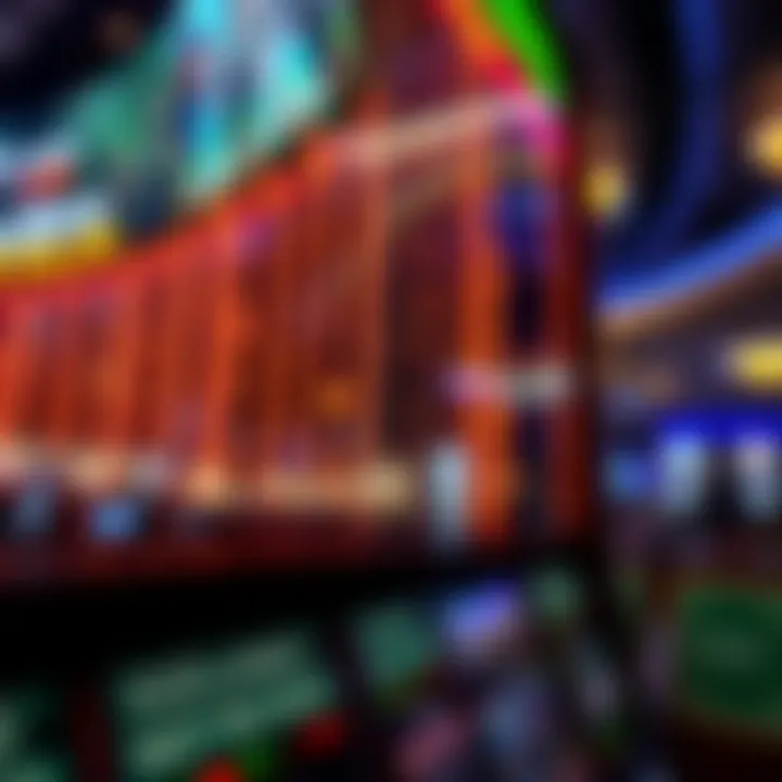 Close-up of a betting line display at Orleans Casino