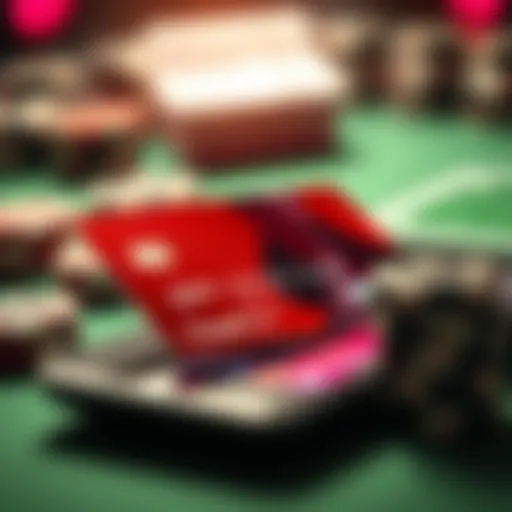 Close-up of a prepaid card on a digital device