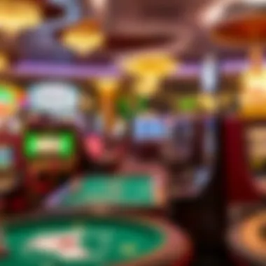 Diverse selection of casino games available