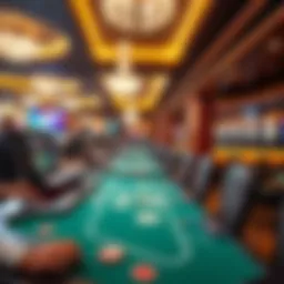 Luxurious gaming floor of Resorts World Manila Casino