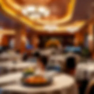Diverse dining area in the Rio Hotel offering gourmet dishes