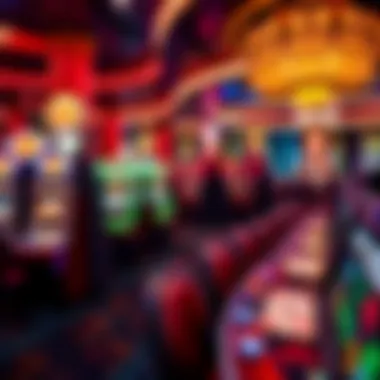 Vibrant Gaming Experience at the Rio Casino Exciting gaming floor at the Rio Hotel with various gaming options