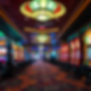 Gaming Floor Experience Interior gaming floor with vibrant slot machines