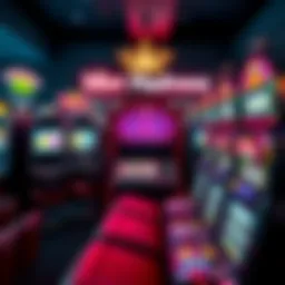 A diverse array of slot machines showcasing various themes