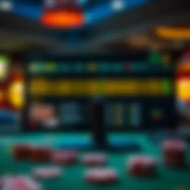 Navigating the Online Betting Landscape A digital interface showcasing online betting options