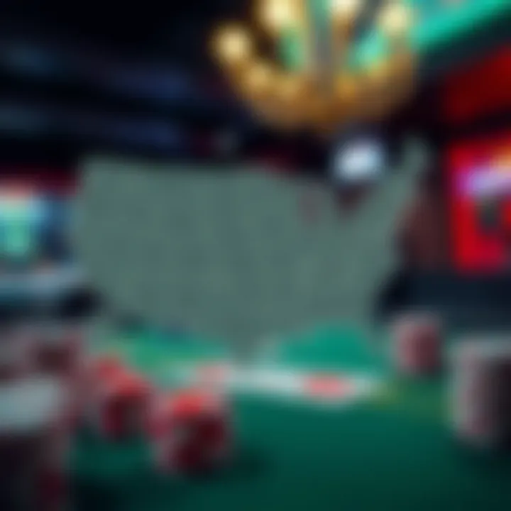 States and Their Sports Betting Regulations Map illustrating state regulations affecting sports betting