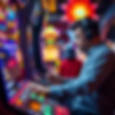 Strategic Approaches in Poke Machine Gaming A strategic player analyzing a poke machine before making a move