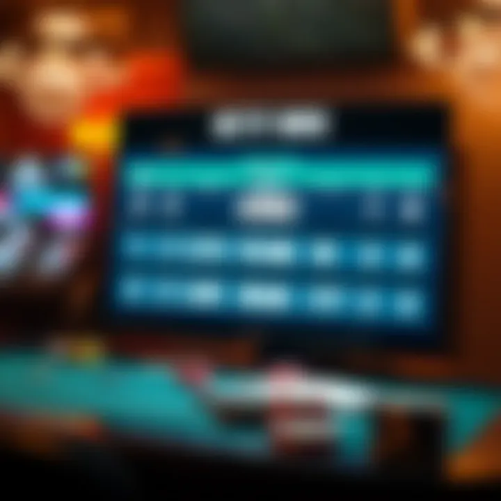 Understanding Betting Odds Betting odds displayed on a digital screen