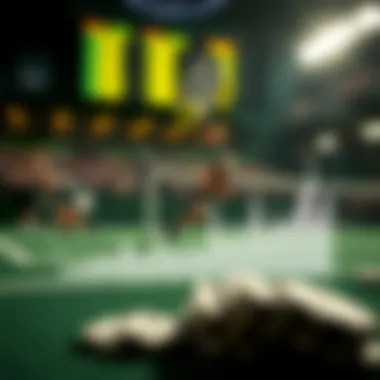 Graph showing trends in tennis statistics