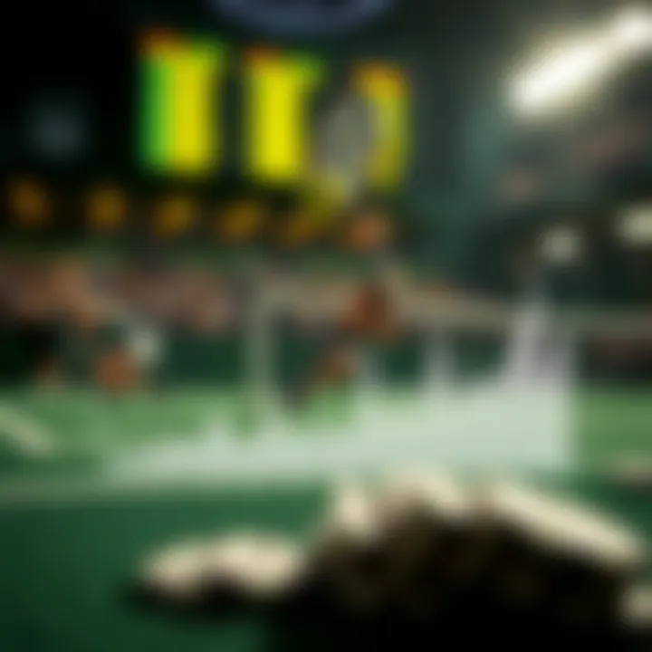 Graph showing trends in tennis statistics