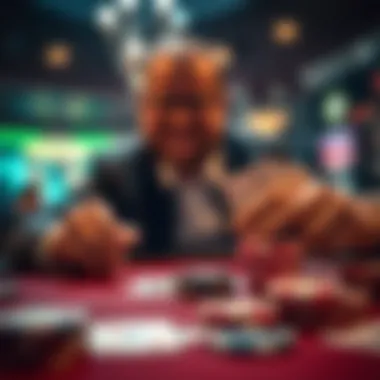 Balancing risk and reward in poker bluffing