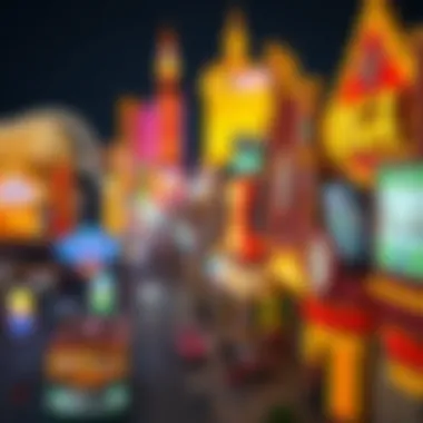 A bustling Las Vegas Strip with various casinos, indicating changes in the gambling landscape