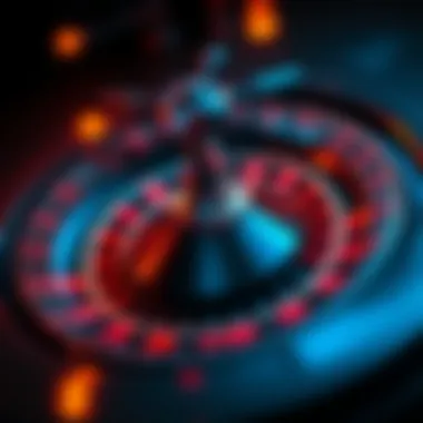 An intricate design of a roulette wheel showcasing its mechanics