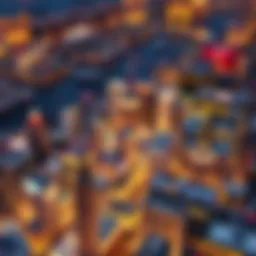Aerial view of Manhattan showcasing casino developments