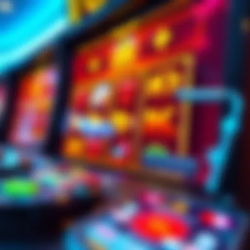 An overview of a vibrant online slot machine interface