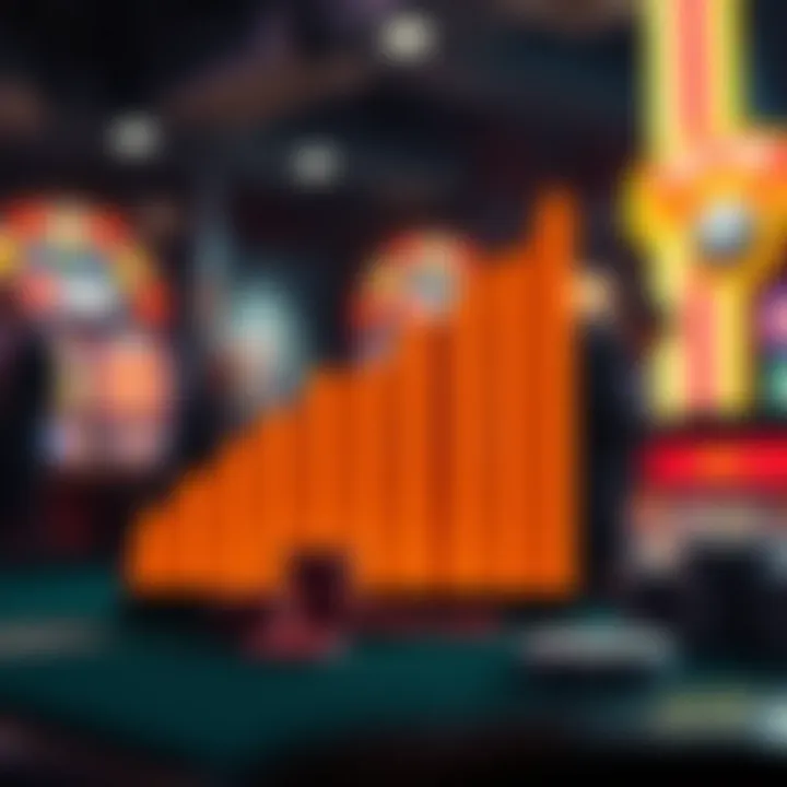 Graph illustrating the rise of YouTube views on gambling videos over time.