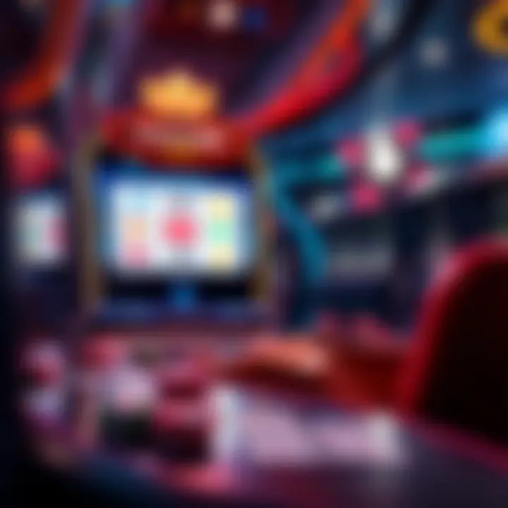 The Future of Online Gambling Entertainment A futuristic depiction of online gambling's evolution through digital media