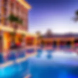 Luxurious pool area at The M Resort