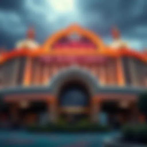 Exterior view of The Sands Casino showcasing its architectural grandeur