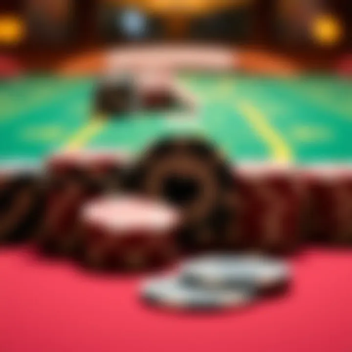 Betting Strategies in Tiger Casino Game An elegant arrangement of game chips symbolizing different betting strategies.