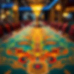 A captivating view of the Tiger Casino Game table showcasing vibrant colors and intricate designs.