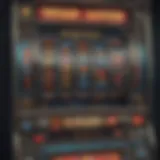 Detailed view of Titan slot machine interface showcasing reels and symbols