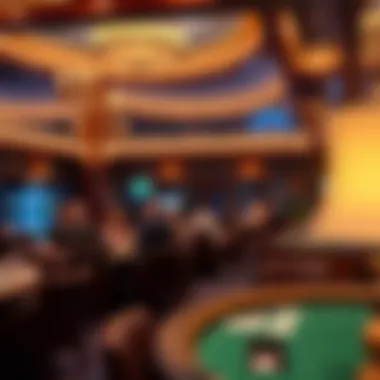 Inviting Casino Lounge Charming lounge area with patrons enjoying drinks and conversation
