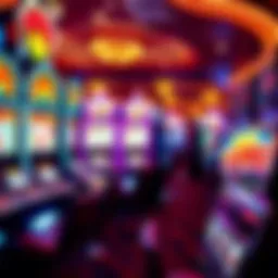Vibrant slot machines at Tropicana Las Vegas