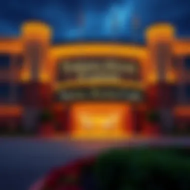 The Majestic Entrance of Turning Stone Casino Exterior view of Turning Stone Casino showcasing its grandeur