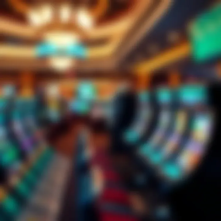 Exciting Gaming Area at Turning Stone Casino Exciting gaming area filled with slot machines