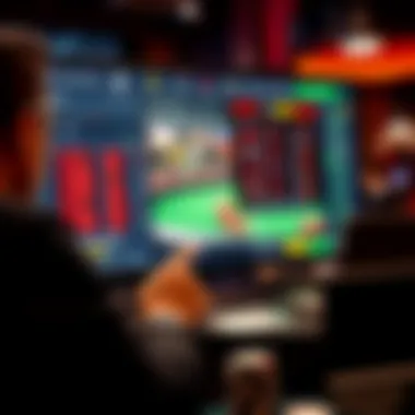 User engaging with live betting interface