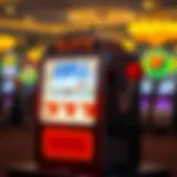 Illustration of a simple slot machine showcasing its basic mechanics
