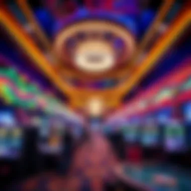 Interior shot of the Cosmopolitan's vibrant casino floor