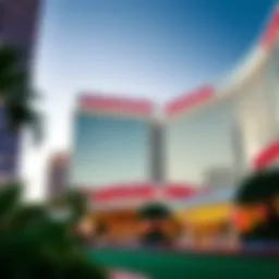 Exterior view of the Cosmopolitan hotel showcasing its modern architecture