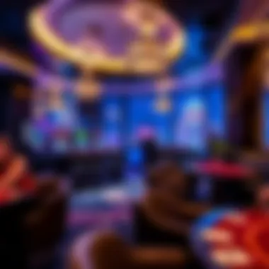 A view of a luxurious lounge area within the Cosmopolitan hotel