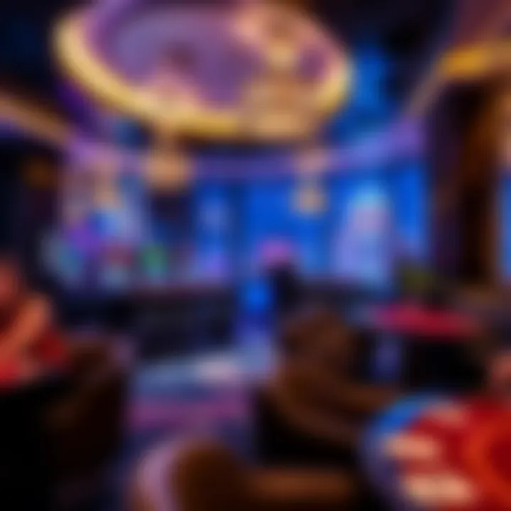 A view of a luxurious lounge area within the Cosmopolitan hotel